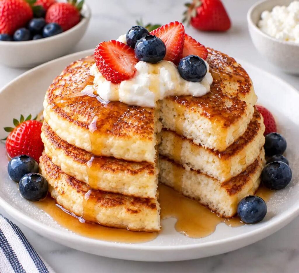 Creamy Cottage Cheese Pancakes – Easy and Delicious