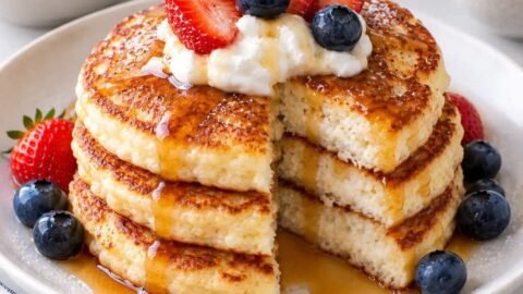Creamy Cottage Cheese Pancakes – Easy and Delicious