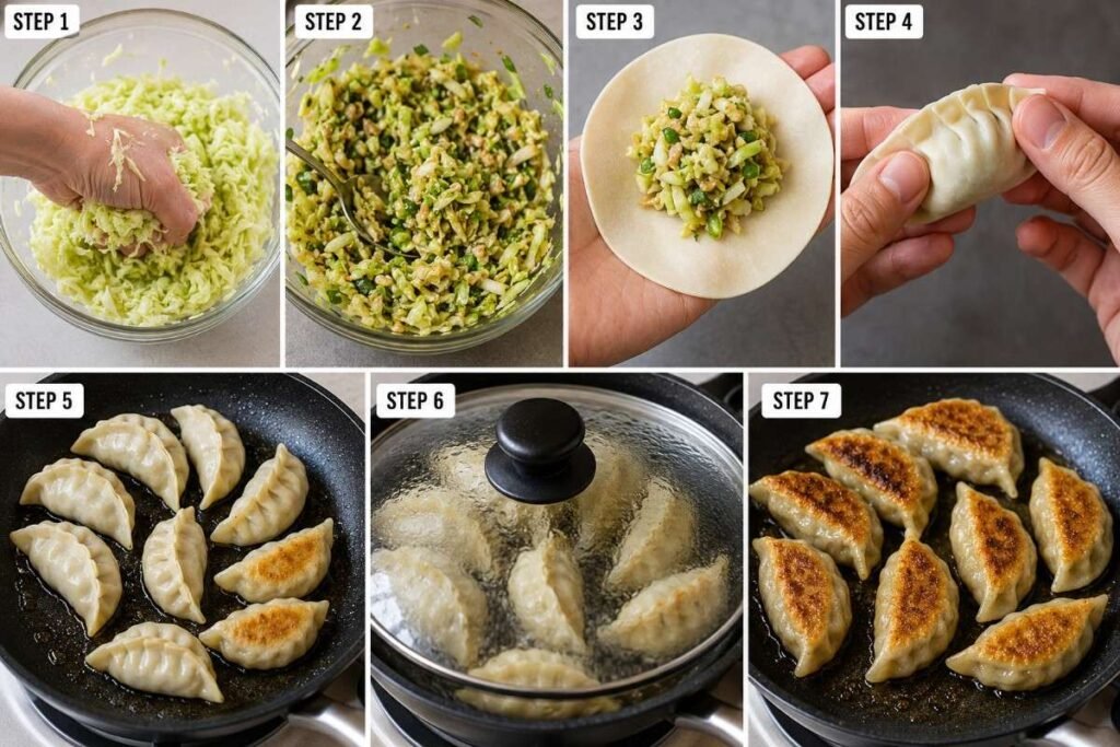 Crispy Cabbage Dumplings – Crunchy and Delicious