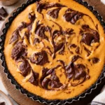Dark Chocolate Pumpkin Tart
