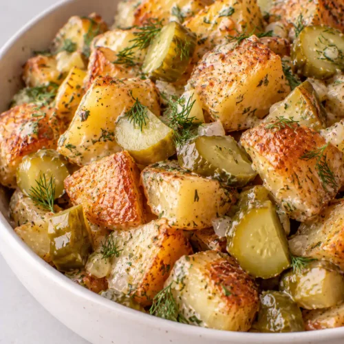 Dill Pickle Potatoes – Crispy and Tangy