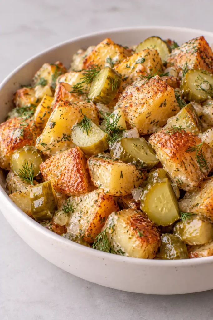 Dill Pickle Potatoes – Crispy and Tangy
