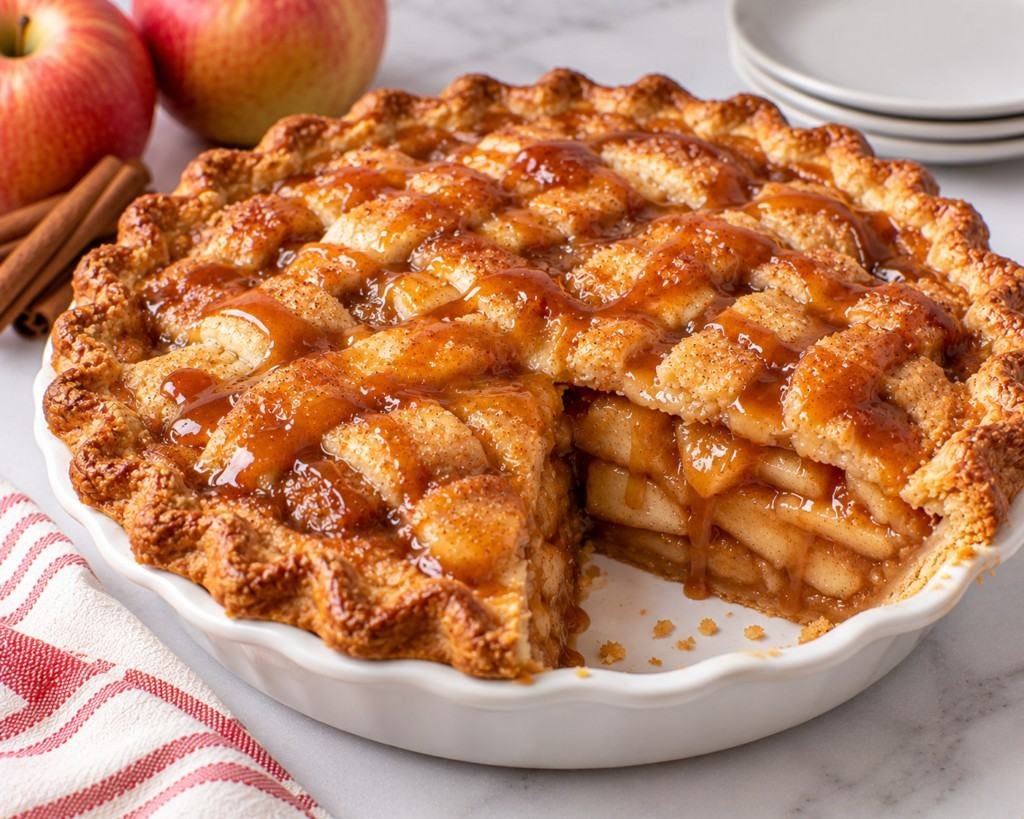 Easy Caramel Apple Pie – Sweet and Buttery