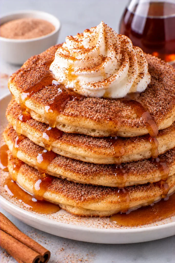 Easy Churro Pancakes – Fluffy and Sweet