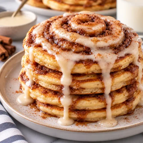 Easy Cinnamon Roll Pancakes
