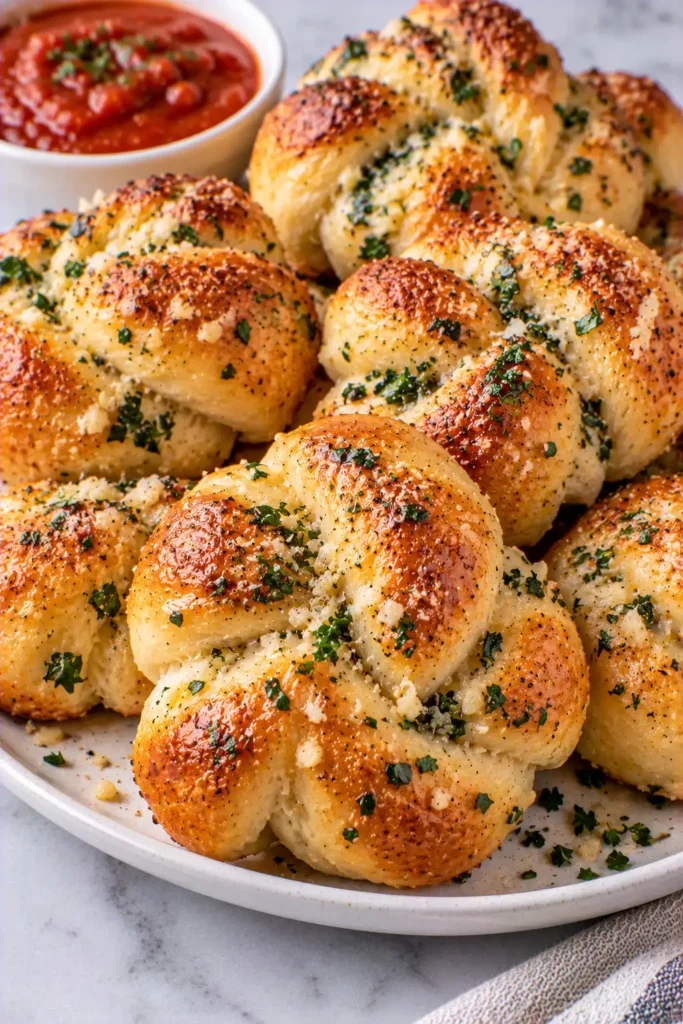 Easy Parmesan Garlic Knots – Soft and Buttery