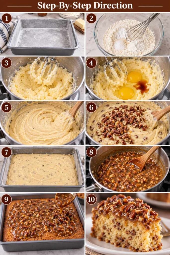 Easy Pecan Praline Cake