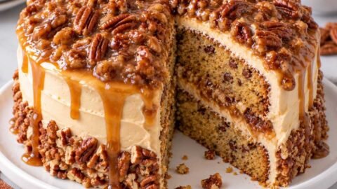 Easy Pecan Praline Cake