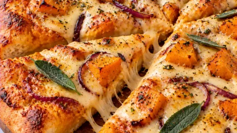 Easy Pumpkin Gouda Pizza – Creamy and Cheesy