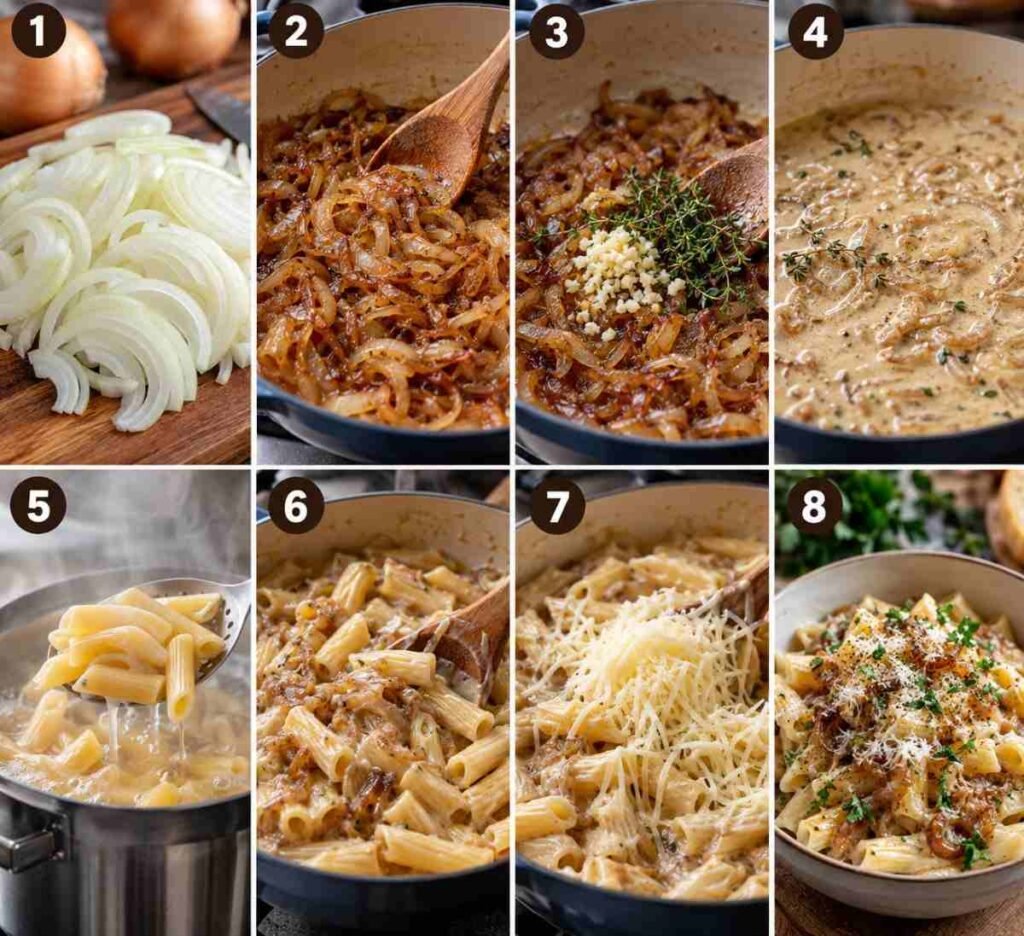French Onion Pasta – Creamy and Easy