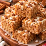 Gingerbread Rice Krispie Treats – Chewy and Festive