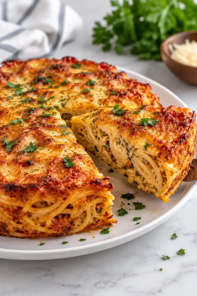 Leftover Spaghetti Frittata