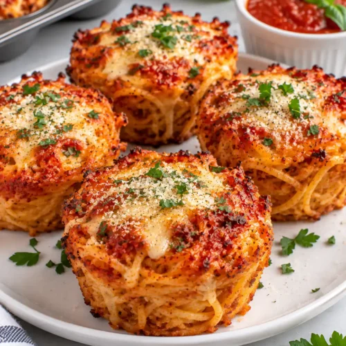 Leftover Spaghetti Muffins