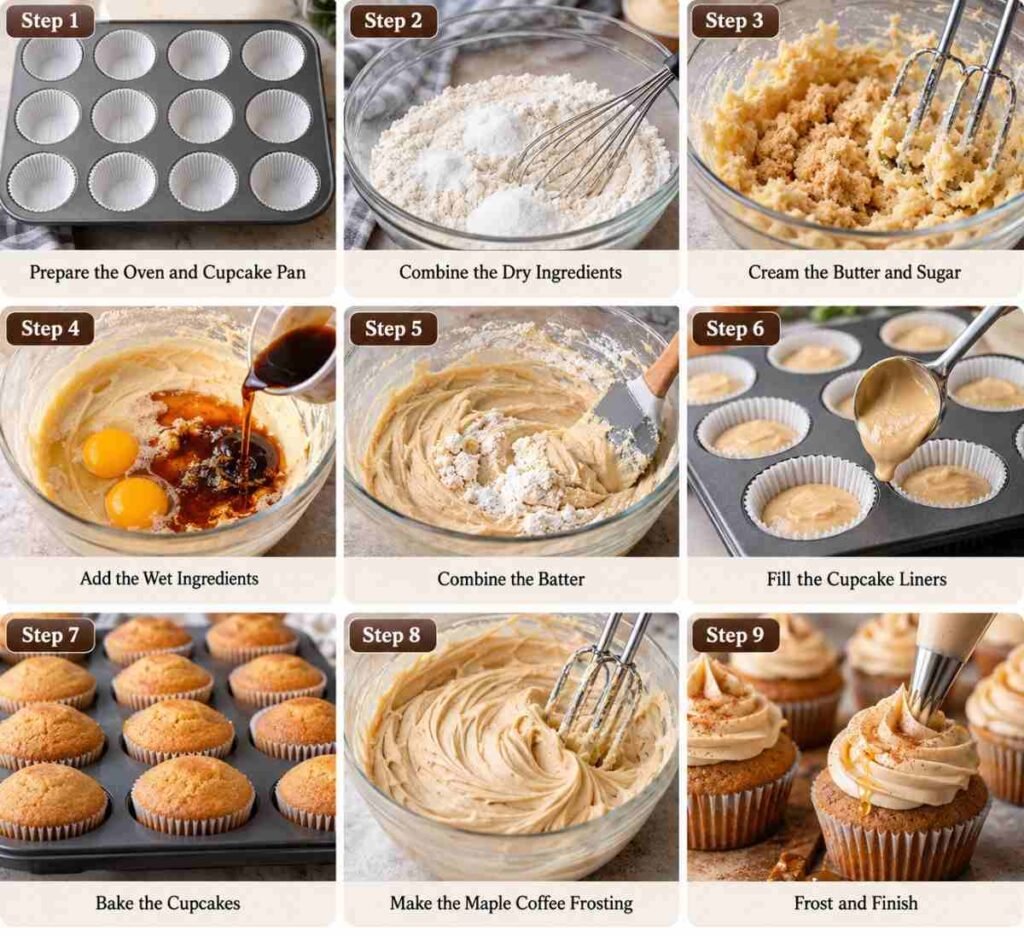 Maple Latte Cupcakes – Moist and Cozy