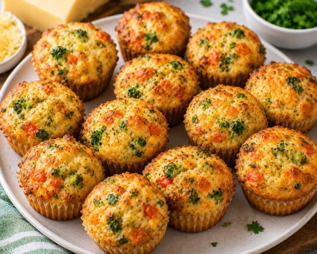 Mini Vegetable and Cheese Savoury Muffins
