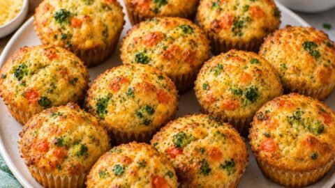 Mini Vegetable and Cheese Savoury Muffins