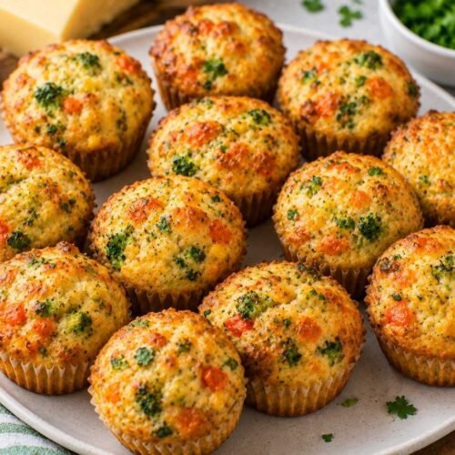 Mini Vegetable and Cheese Savoury Muffins