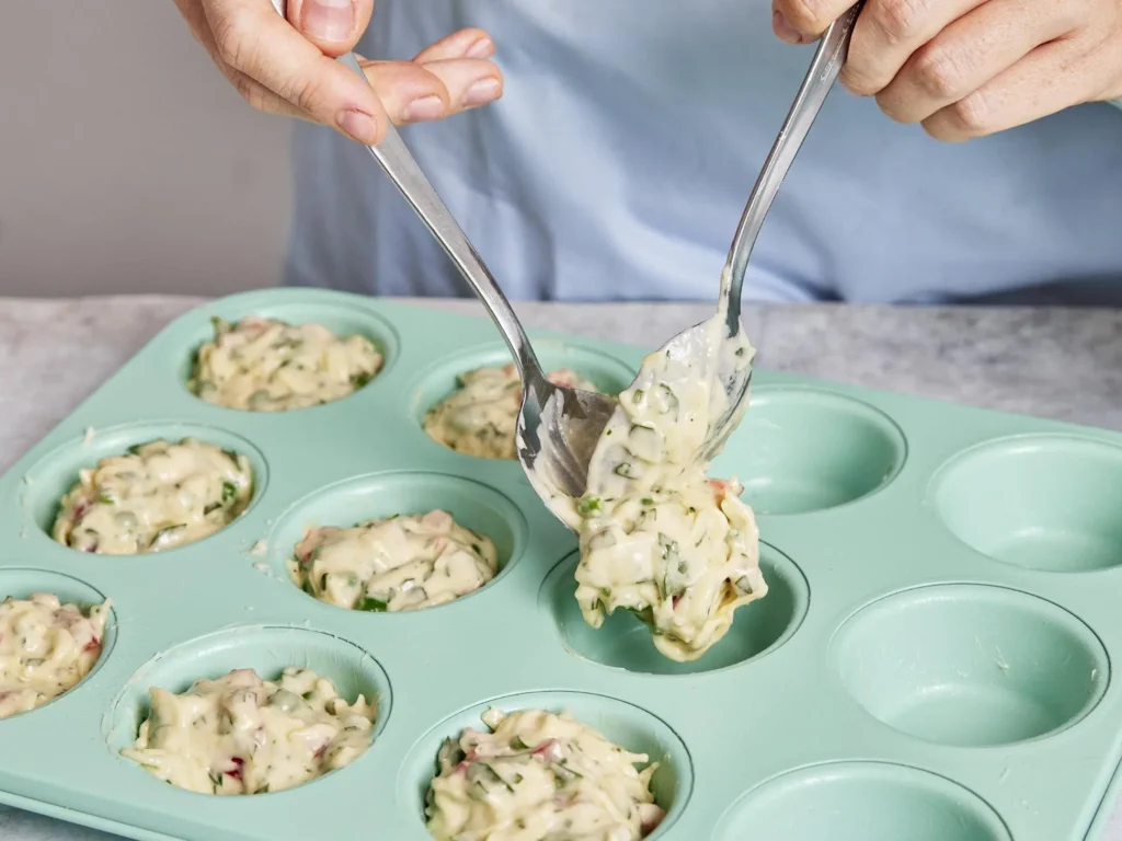 Mini Vegetable and Cheese Savoury Muffins