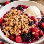 Mixed Berry Crisp – A Warm Treat For Warm Evenings