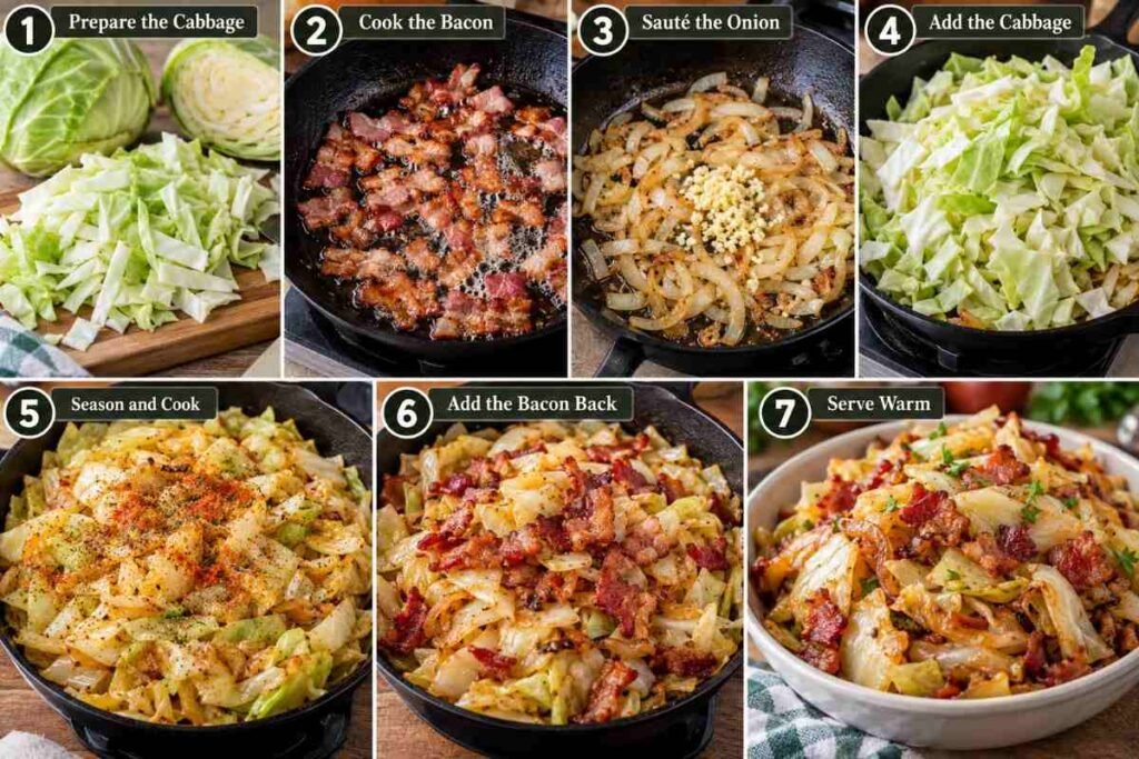 Old-Fashioned Fried Cabbage – Tender and Delicious