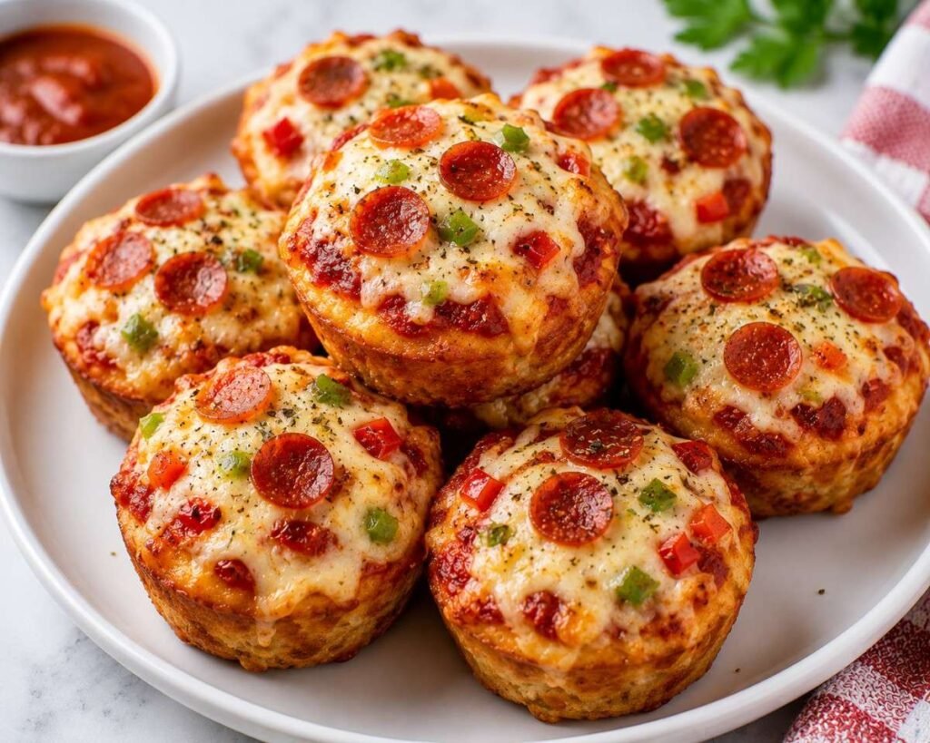 Pizza Muffins – Delicious and Cheesy