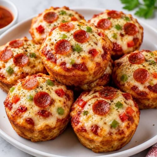 Pizza Muffins – Delicious and Cheesy