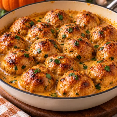 Pumpkin Chicken Meatballs