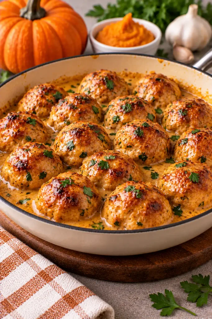 Pumpkin Chicken Meatballs