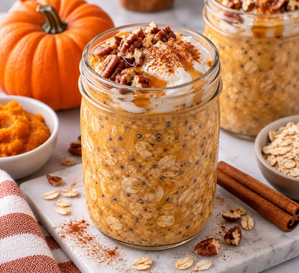 Pumpkin Overnight Oats – Creamy and Flavorful