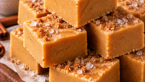 Salted Maple Pumpkin Fudge