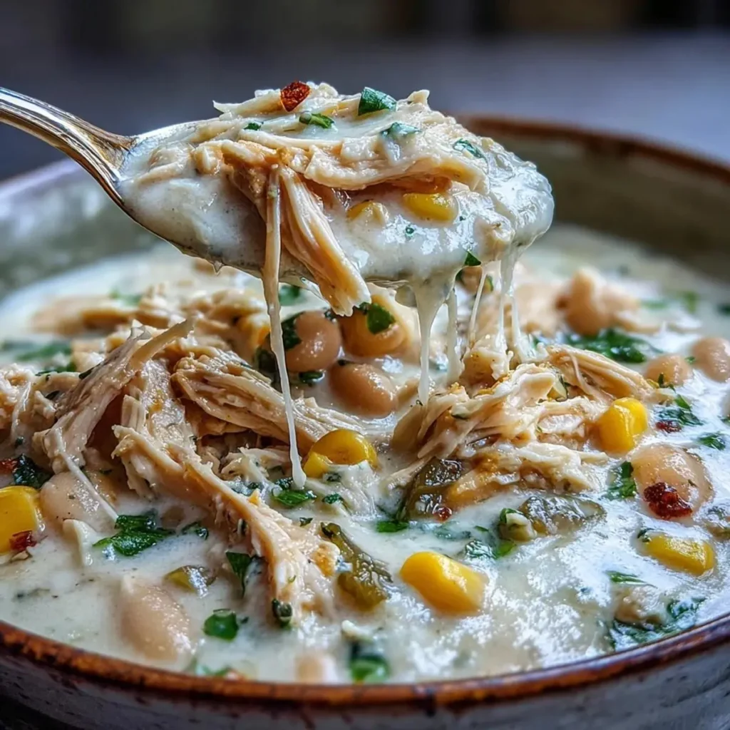 Slow Cooker White Chicken Chili 
