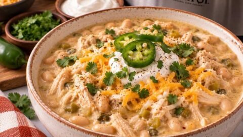 Slow Cooker White Chicken Chili