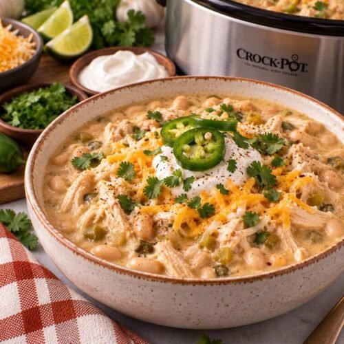 Slow Cooker White Chicken Chili