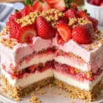 Strawberry Crunch Cake