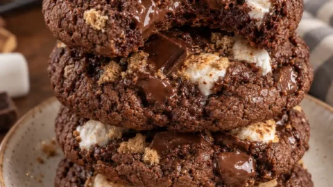 The Best S’mores Chocolate Cookies