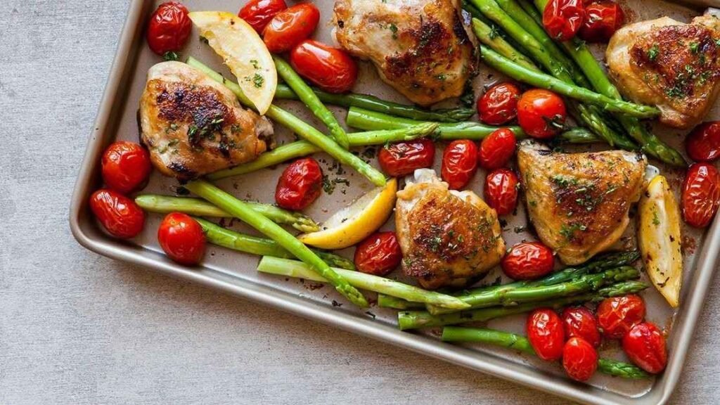 1. Lemon Garlic Chicken and Asparagus-100kb