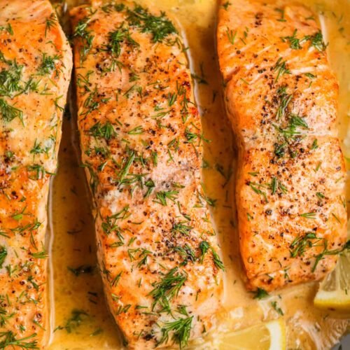 10-Minute Pan-Seared Lemon Dill Salmon