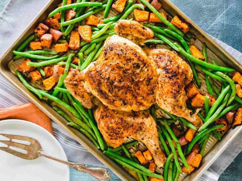 11. Balsamic Herb Chicken with Sweet Potatoes-100kb