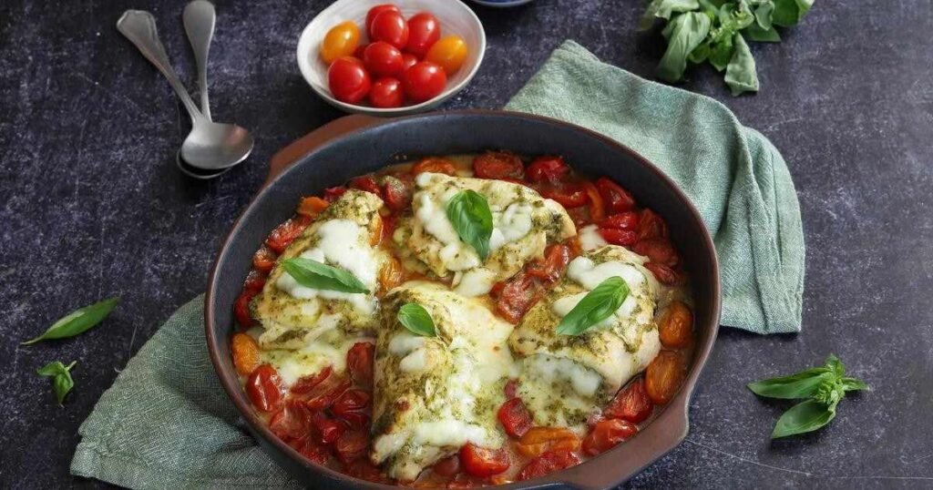 11. Pesto Chicken and Tomatoes-100kb