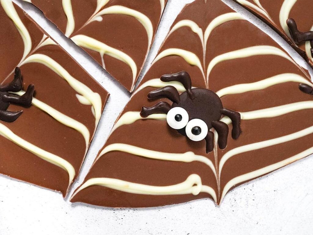 Spiderweb Chocolate Bark