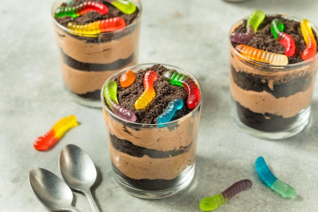 Halloween Pudding Cups
