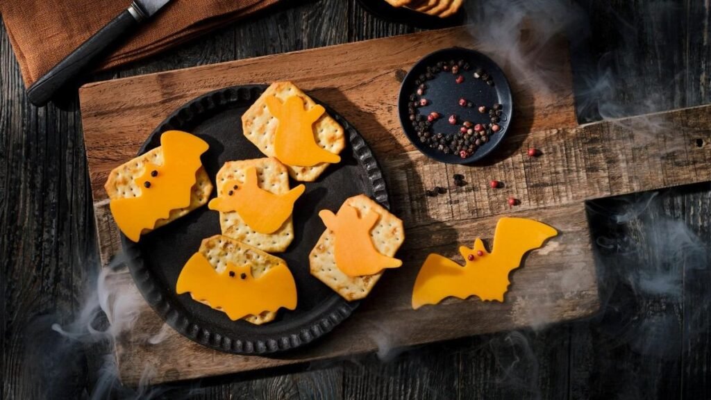16. Halloween Cheese and Cracker Bats-150kb