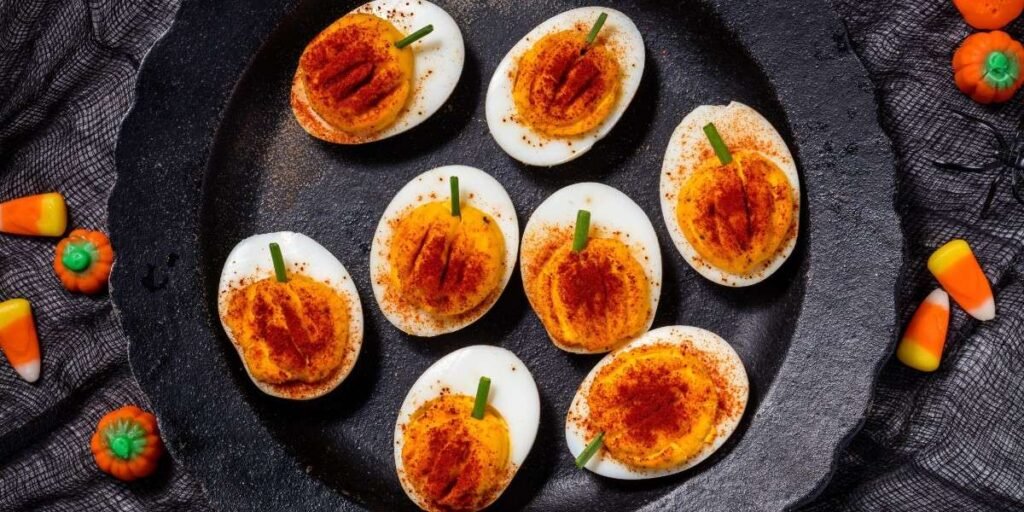 17. Deviled Egg Pumpkin Bites-150kb