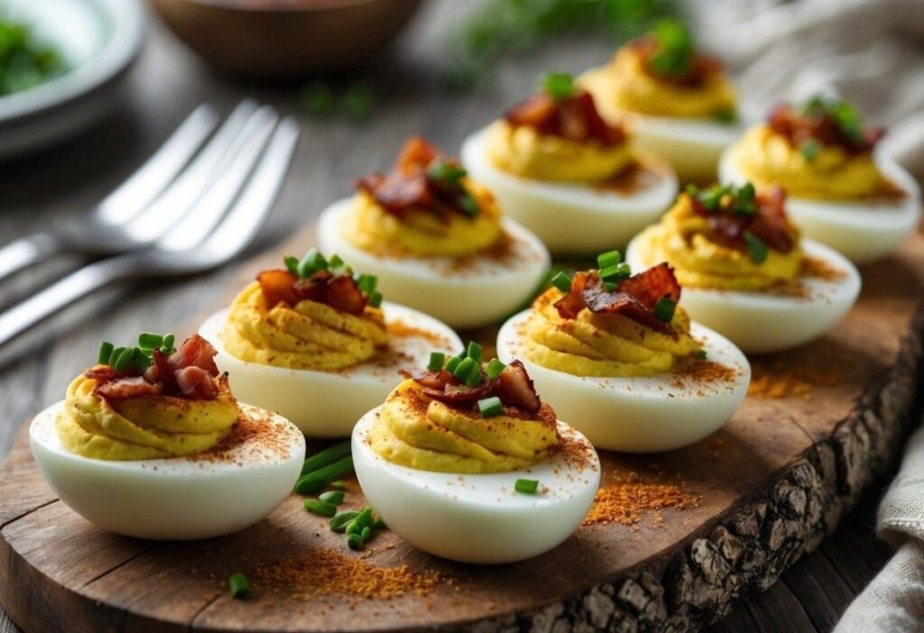 19. Deviled Eggs with Bacon and Chives-150kb