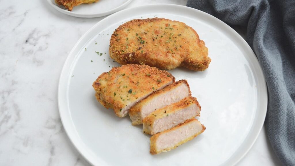 2. Crispy Parmesan Air Fryer Pork Chops-150kb