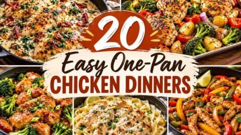 20 Easy One Pan Chicken Dinners