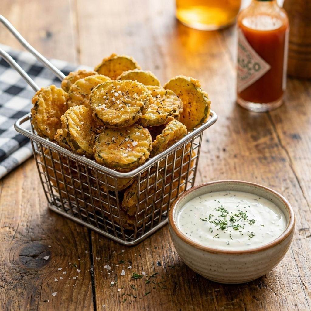 20. Crispy Fried Pickles with Ranch Dip-150kb