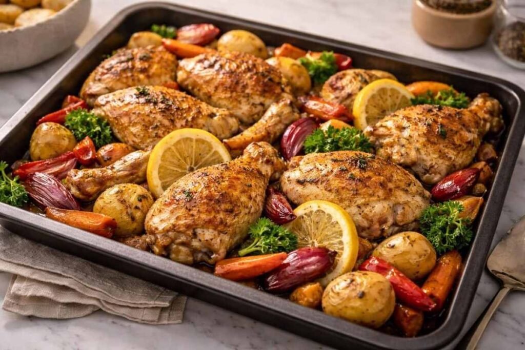 20. Herb-Roasted Chicken with Root Vegetables-100kb
