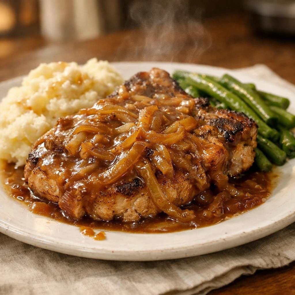 22. Crockpot Pork Chops with Gravy-150kb