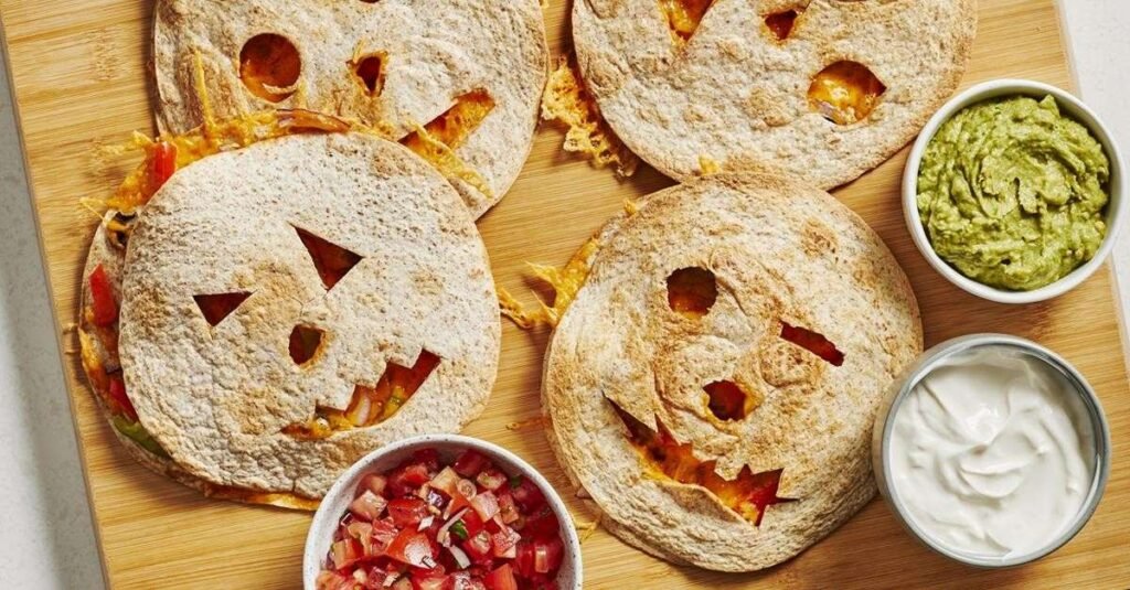 24. Pumpkin-Shaped Mini Quesadillas-150kb